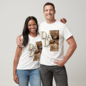 Aangepaste Vaderdag-fotocollage | DAD-brieven - T-shirt (Unisex)