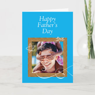 Aangepaste Vaderdag Kaart met Foto – Gepersonalise
