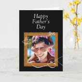 Aangepaste Vaderdag Kaart met Foto – Gepersonalise (Gele Bloem)