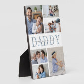 Aangepaste Vaderdag Kinder foto-collage Fotoplaat (Zijkant)