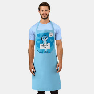 Aangepaste Vaderdag Lieve Stokstaartjes Illustrati Schort