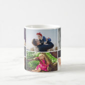 Aangepaste Vaderdag papa Fotocollage Koffiemok (Center)