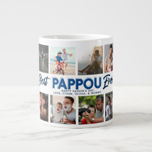 Aangepaste Vaderdag Photo Collage Beste Pappou Ooi Extra Grote Beker
