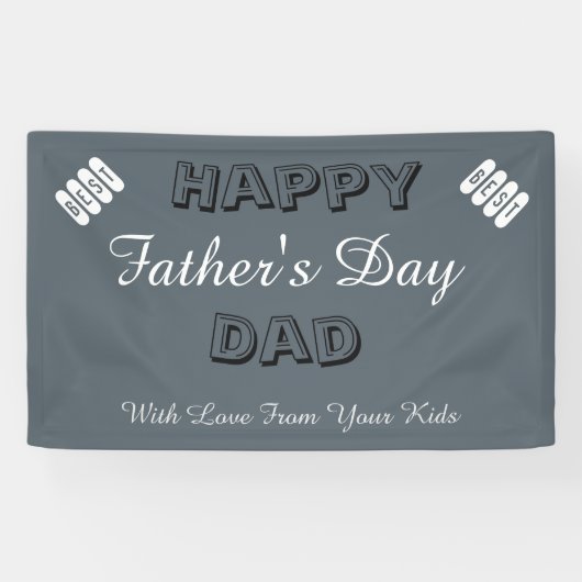 Aangepaste Vaderdag Spandoek (Horizontaal)