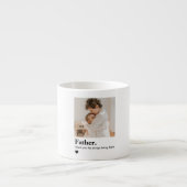 Aangepaste vaderfoto | Gepersonaliseerd cadeau Espresso Kop (Voorkant)