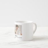 Aangepaste vaderfoto | Gepersonaliseerd cadeau Espresso Kop (Voorkant rechts)