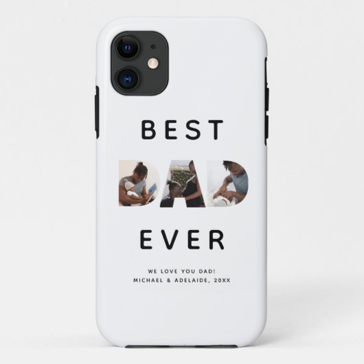 Aangepaste vaders Dag Foto Collage Beste vader ooi Case-Mate iPhone Case (Achterkant)