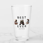 Aangepaste vaders Dag Foto Collage Beste vader ooi Glas (Voorkant)
