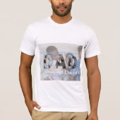 Aangepaste vaders Dag Foto Collage Beste vader ooi T-shirt (Voorkant)