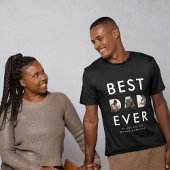 Aangepaste vaders Dag Foto Collage Beste vader ooi Tri-Blend Shirt