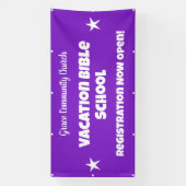 Aangepaste vakantie Bijbel School Banner (Verticaal)