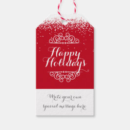 Aangepaste vakantie cadeaulabel