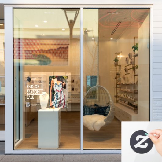 aangepaste vakantie zakelijke product korting adve raamsticker (Winkelraam)