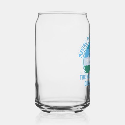 Aangepaste vakantie-zomervakantieband blikvorm glas (Rechts)