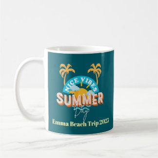Aangepaste vakantiegeschenkbeker - Levendige zomer Koffiemok