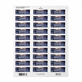 Aangepaste vakantiekaart envelop adres label ticke (Full Sheet)