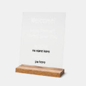 Aangepaste vakantiewoningen Home Wifi Instructies Acryl Bord (Hoek)