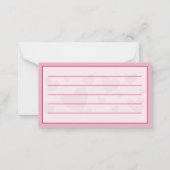 Aangepaste  Valentijnsdag Coupons romantisch Notitiekaartje (Achterkant)