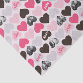 Aangepaste Valentijnsdag - Hartenfoto - Collage Tissuepapier (Detail)