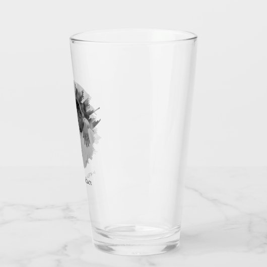 Aangepaste Valentijnsdag Modern Fotopaar Glas (Links)