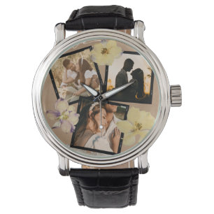 Aangepaste Valentijnsdag Romantische Koppel Foto Horloge