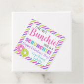 Aangepaste Valentijnsdag Scrunchie Bedankjes Labels (In situ)