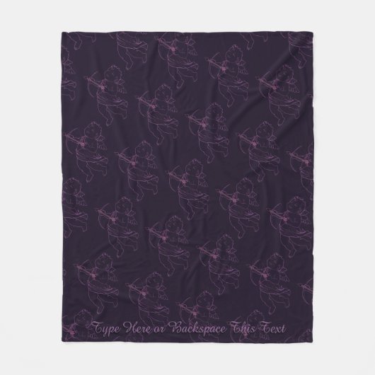 Aangepaste Valentijnse knelpunten voor cupid Love  Fleece Deken (Voorkant)