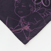 Aangepaste Valentijnse knelpunten voor cupid Love  Fleece Deken (Hoek)