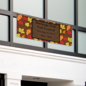 Aangepaste valpartij laat Herfst Festival Banner (Buitenkant Gebouw)