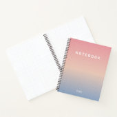 Aangepaste Vaporwave Notitieboek (Binnen)