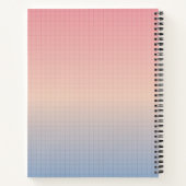 Aangepaste Vaporwave Notitieboek (Achterkant)
