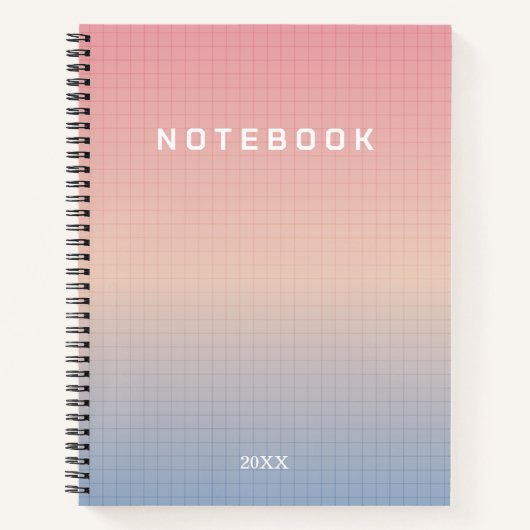 Aangepaste Vaporwave Notitieboek (Voorkant)