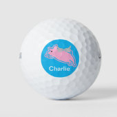 Aangepaste Varkensvarken Boerderij Dierenvarken Ca Golfballen (Voorkant)