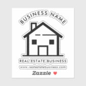 Aangepaste Vastgoed Business Logo Promo Swag Sticker (Vel)