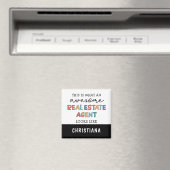 Aangepaste vastgoedagent Funny Geweldige Realtor Magneet (Insitu (Vaatwasser))
