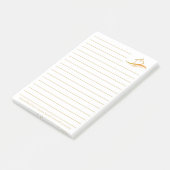 Aangepaste Vastgoedbedrijf Gold House Realtor Post-it® Notes (Schuin)