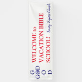Aangepaste VBS Welkomstbanner Spandoek (Verticaal)