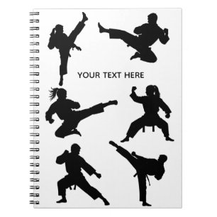 Aangepaste vechtsport karate Taekwondo Gevechten   Notitieboek