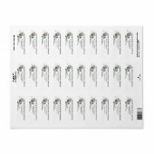 Aangepaste veldbloemige bruiloft-retouradreslabels etiket (Full Sheet)