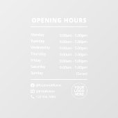 Aangepaste vensterfolie met logo en sociale media raamsticker (Vel)