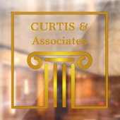 Aangepaste vensterkoppeling voor advocatenkantoor raamsticker (Vel 2)