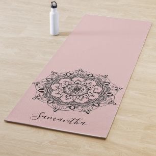 Aangepaste ventilator Mandala Dusty Pink Yogamat