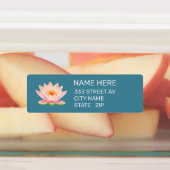 Aangepaste ventilator op legante blauwe Adresetike Labels (Aangebracht)