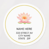 Aangepaste ventilator op witte Adresetiketten Labels (Design 1)