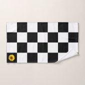 Aangepaste ventilator op zwart en wit gebarsten pa bad handdoek (Handdoek)