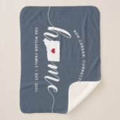 Aangepaste verbindingsstaat thuisstaat sherpa deken (Voorkant)