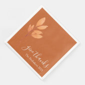 Aangepaste Verbrande Sinaasappel Boho Geef Bedankt Servet (Hoek)