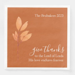 Aangepaste Verbrande Sinaasappel Boho Geef Bedankt Servet