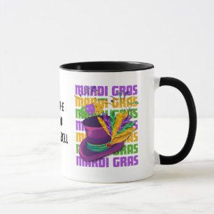 Aangepaste veren voor hoed MARDI GRAS Mok