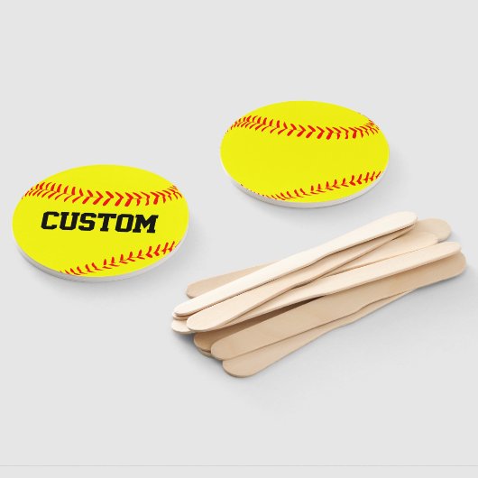 Aangepaste verfklep met Softball-ventilatoren voor Handwaaier (Niet-gemonteerd)